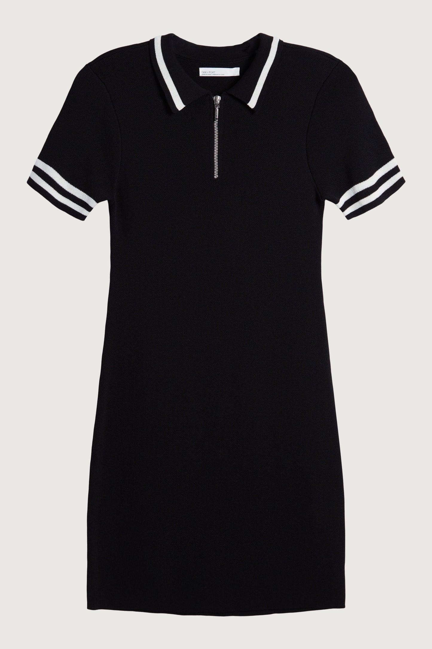 MINI KNIT COLLARED DRESS