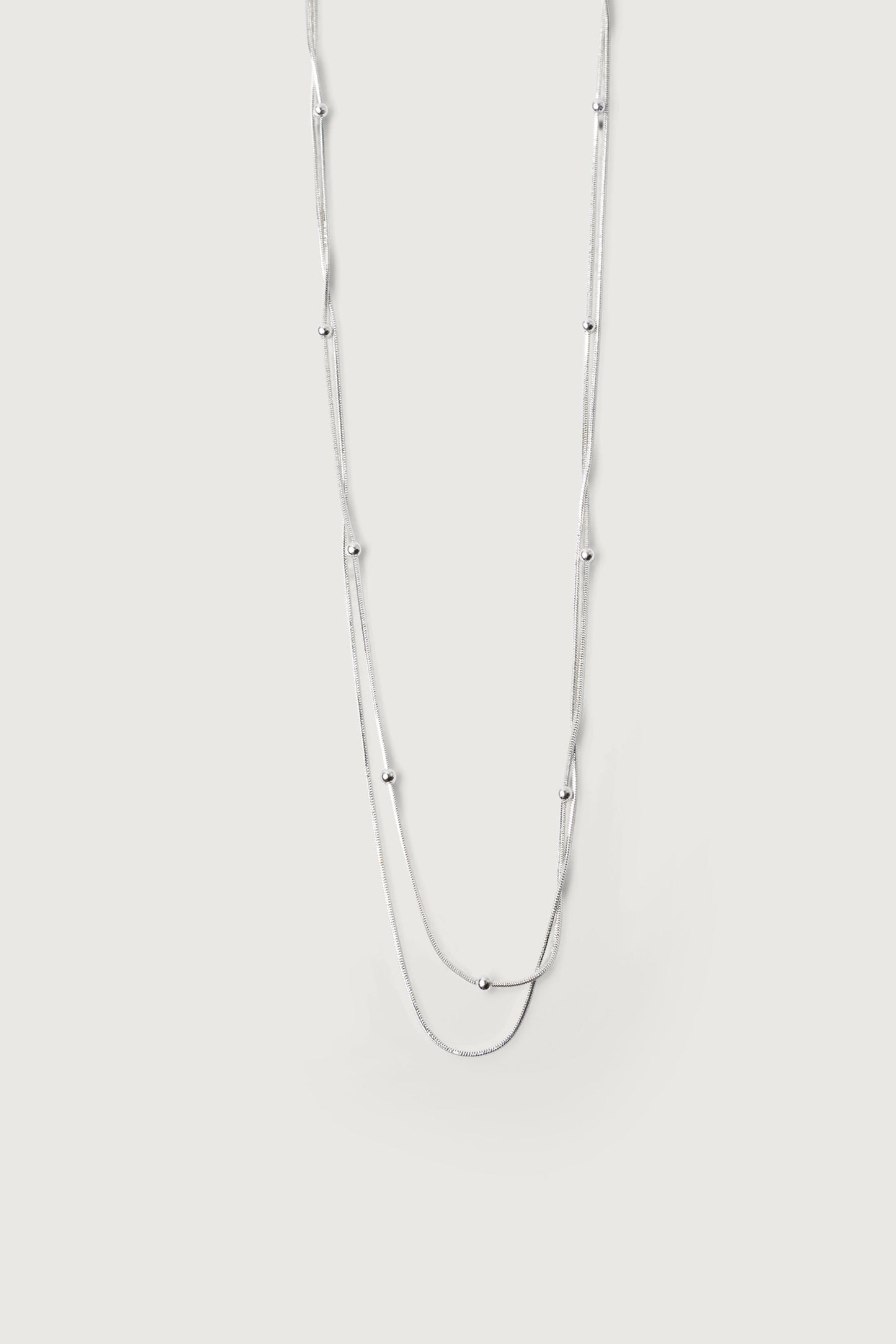 DOUBLE SNAKE CHAIN NECKLACE