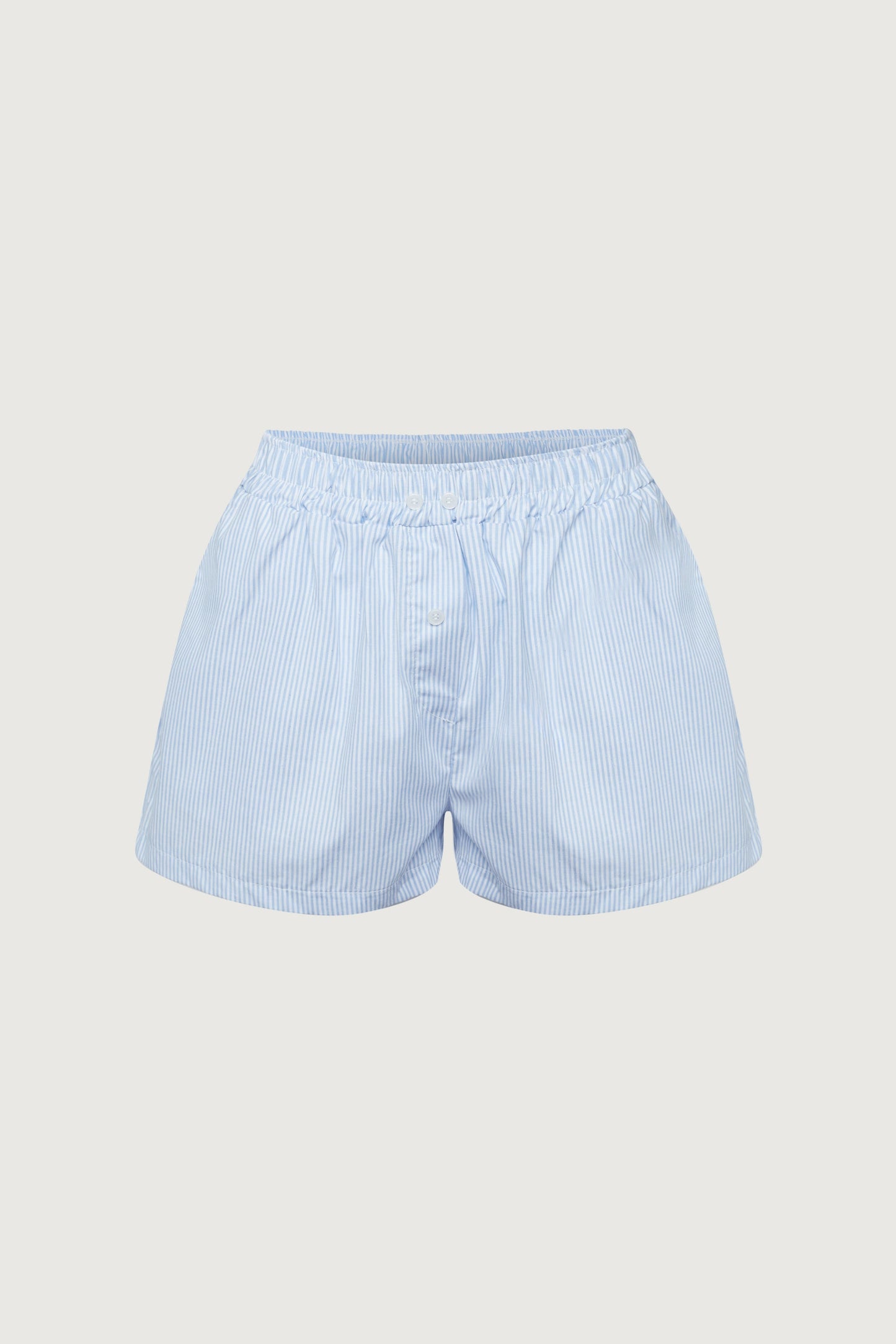 PINSTRIPE BOXER SHORT WITH BUTTONS