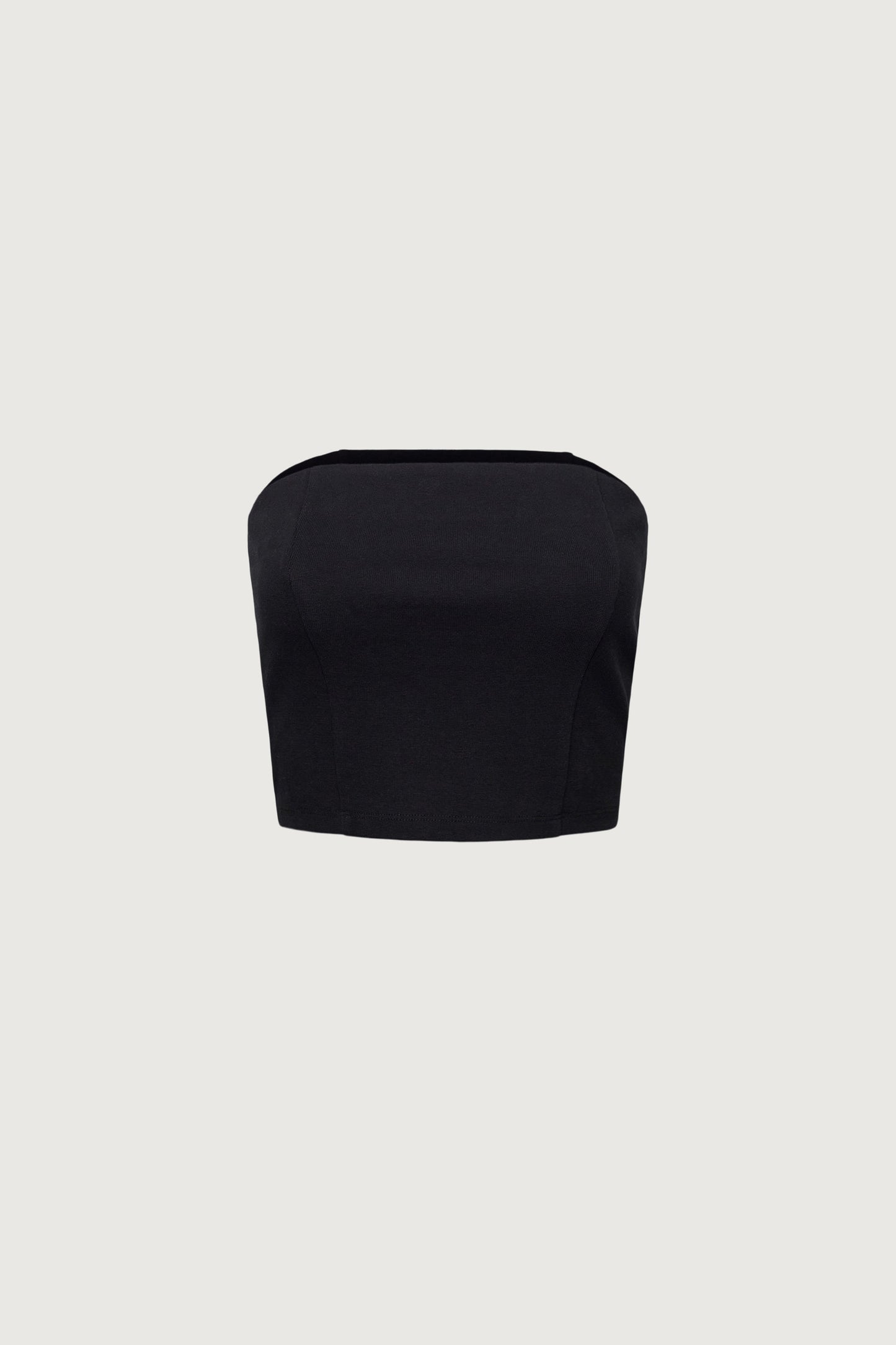 CROPPED PONTE KNIT TUBE TOP