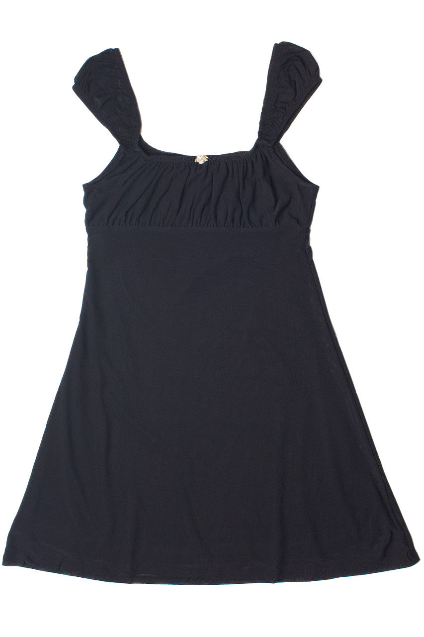 Satin Rose Mesh Babydoll Dress