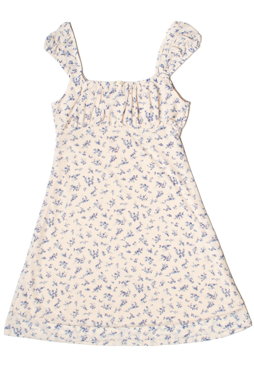 Satin Rose Mesh Babydoll Dress