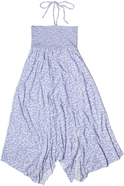 Floral Smocked Hanky Hem Dress