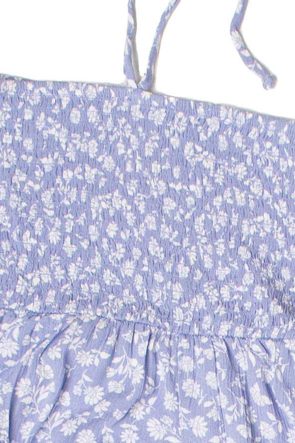 Floral Smocked Hanky Hem Dress