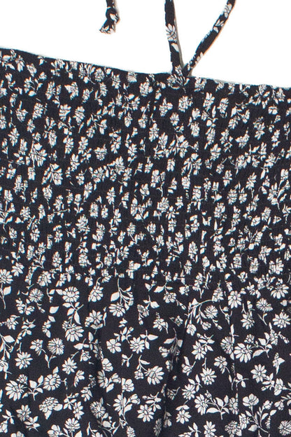 Floral Smocked Hanky Hem Dress