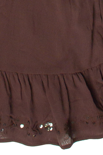 Sequin Flower Strapless Mini Dress