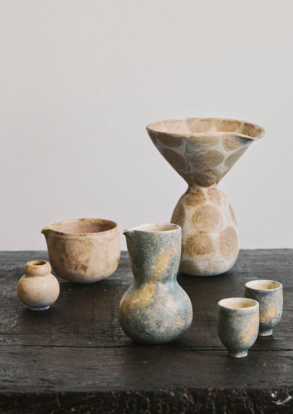 Linnan Ye Hand Thrown Matcha Set | Soft Terracotta