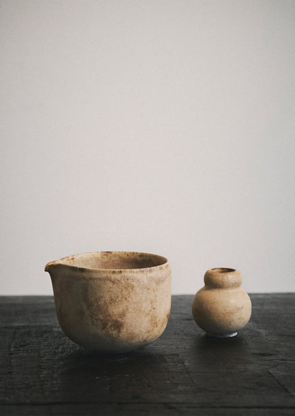 Linnan Ye Hand Thrown Matcha Set | Soft Terracotta