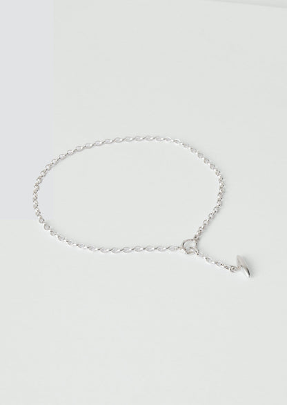 Sally Lacock Pod Toggle Silver Necklace | Silver