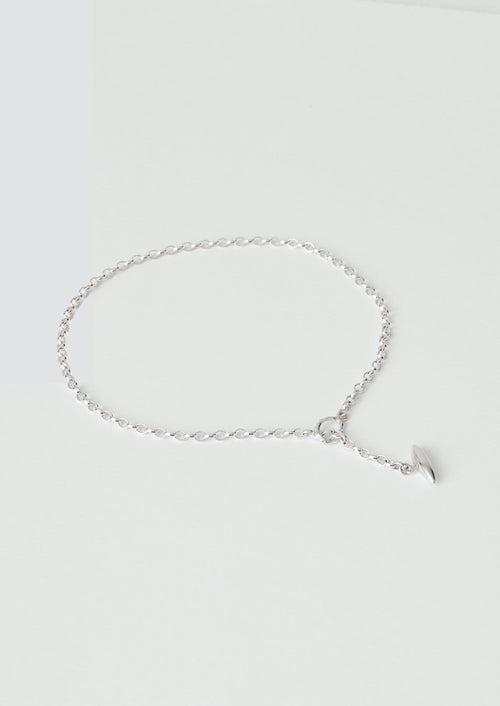 Sally Lacock Pod Toggle Silver Necklace | Silver
