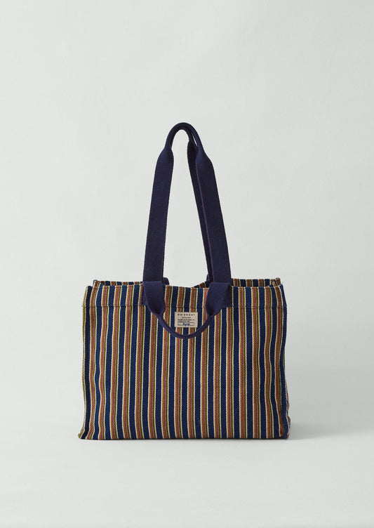 Moismont Stripe Cotton Bag | Blue Multi