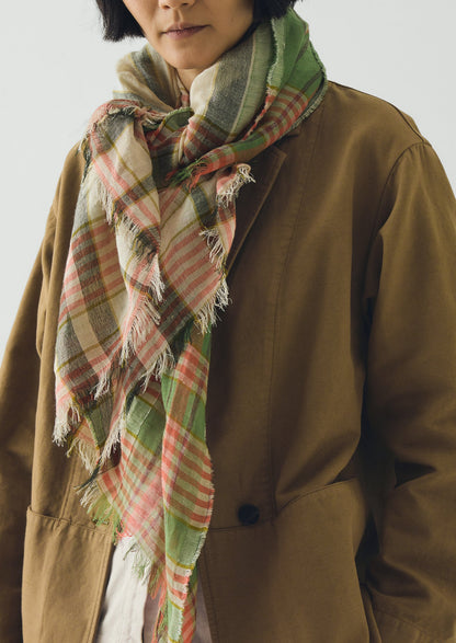 Mixed Stripe Scarf | Avocado Rind/Jade