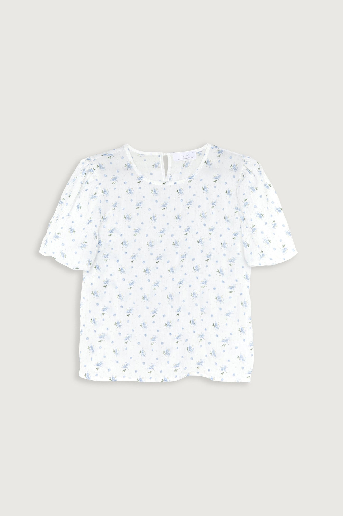 CRINKLED FLORAL TOP