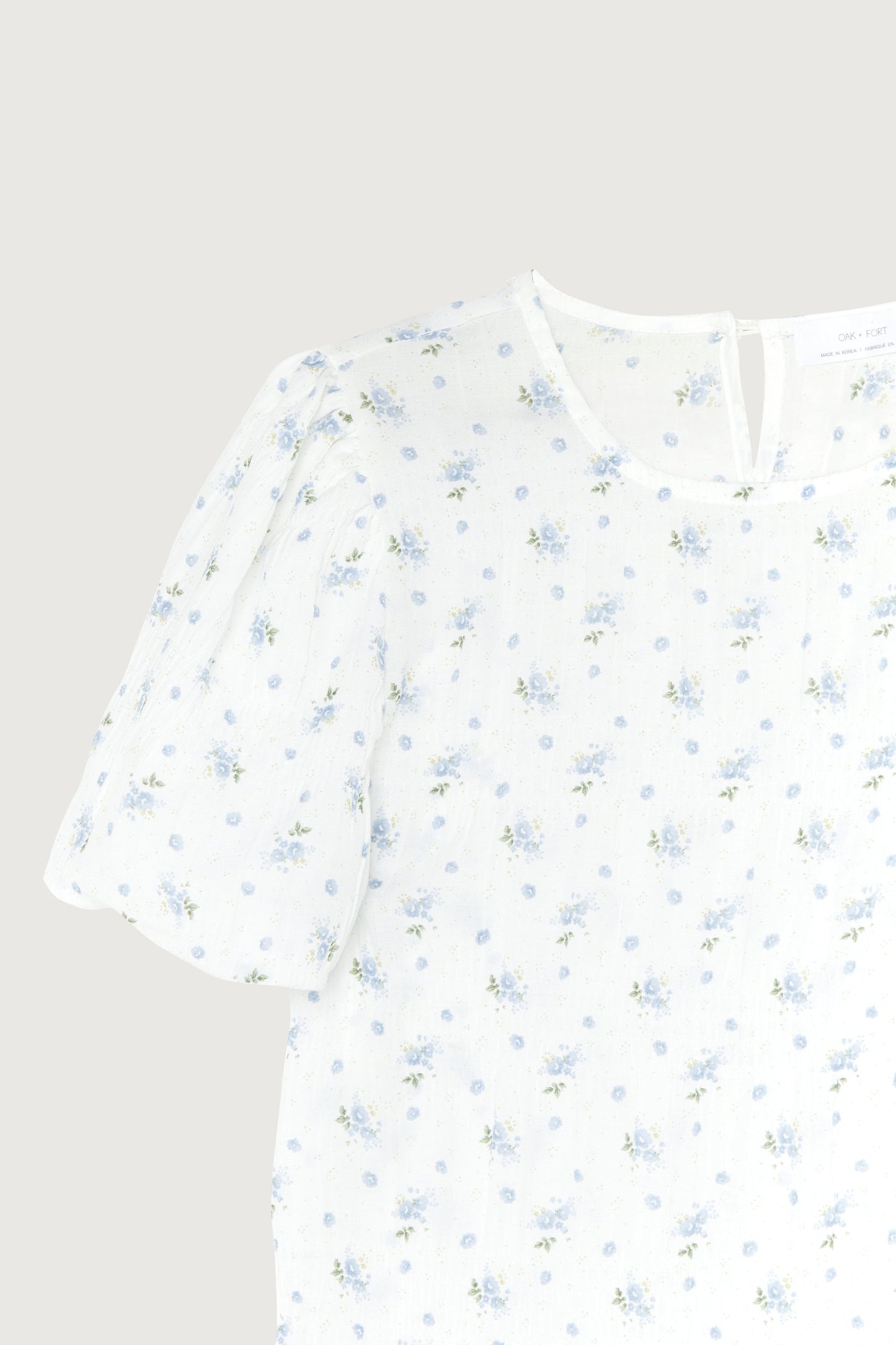 CRINKLED FLORAL TOP