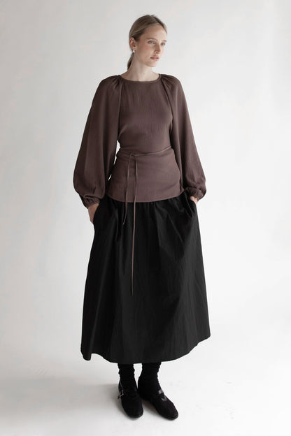 BALLOON SLEEVE TOP