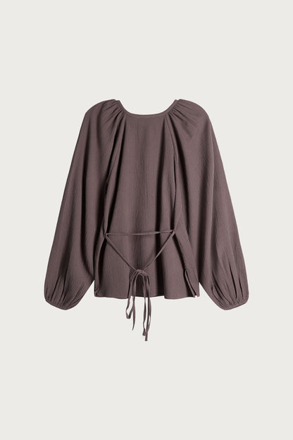 BALLOON SLEEVE TOP