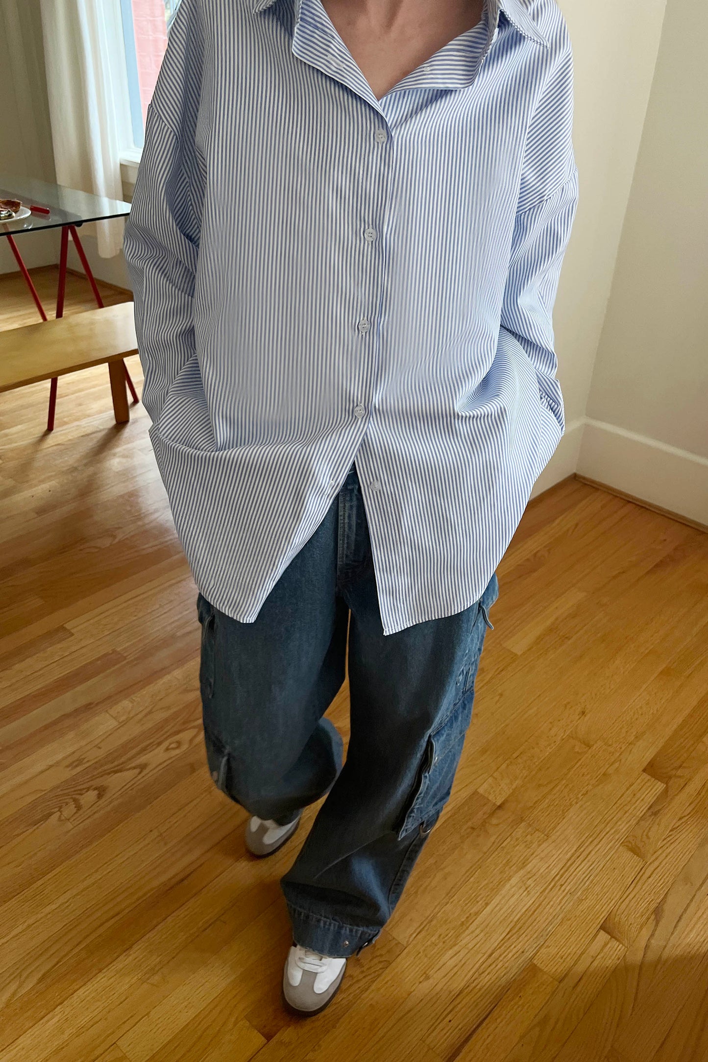 OVERSIZED BUTTON-UP SHIRT