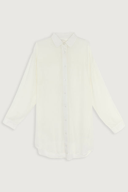 CRINKLED MID-LENGTH SHIRT