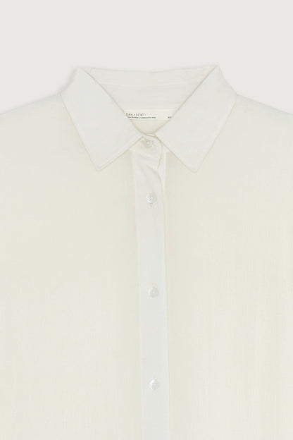 CRINKLED MID-LENGTH SHIRT