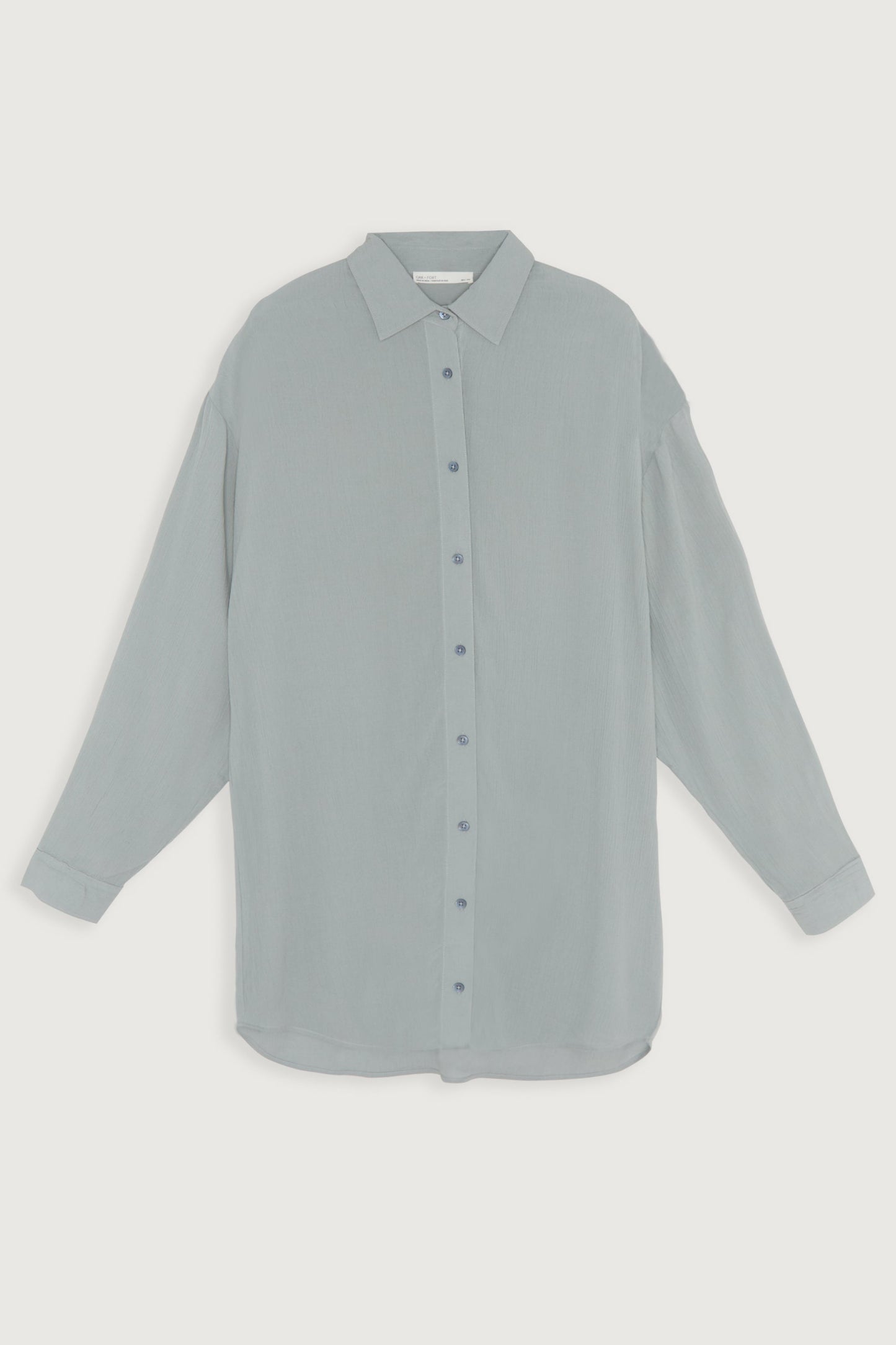 CRINKLED MID-LENGTH SHIRT