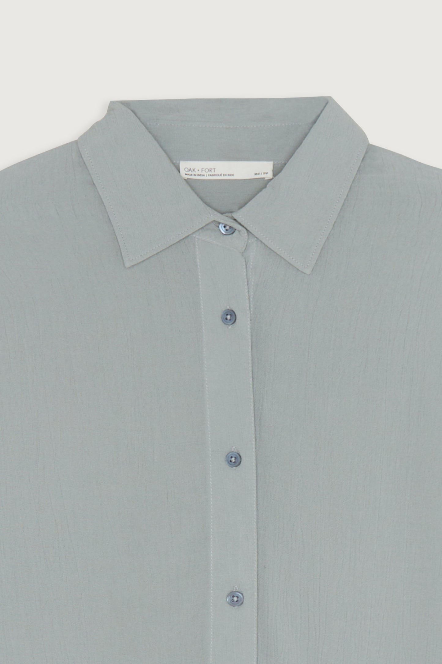 CRINKLED MID-LENGTH SHIRT