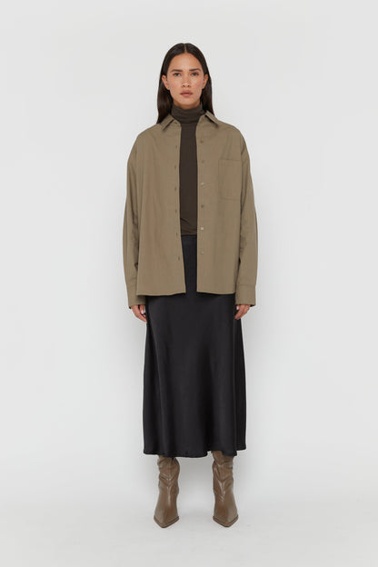 OVERSIZED POPLIN SHIRT