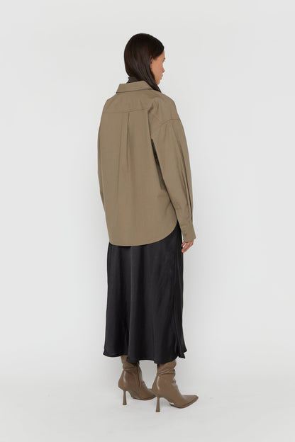 OVERSIZED POPLIN SHIRT