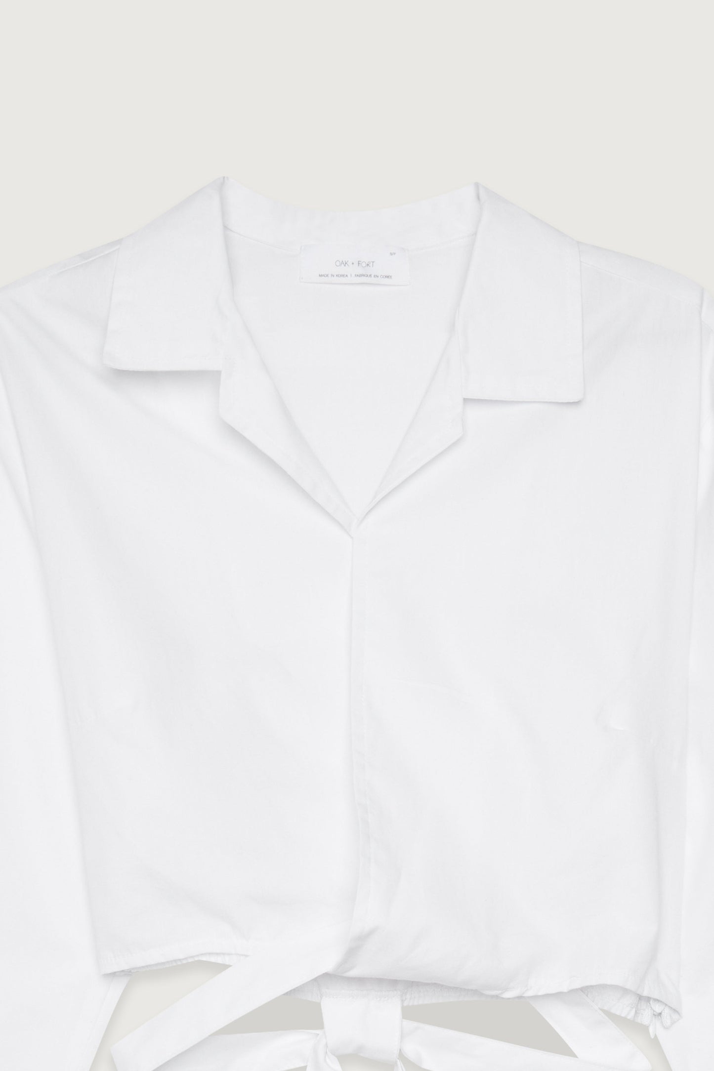 CROPPED WRAP SHIRT