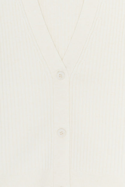 PUFFY SHOULDER CARDIGAN