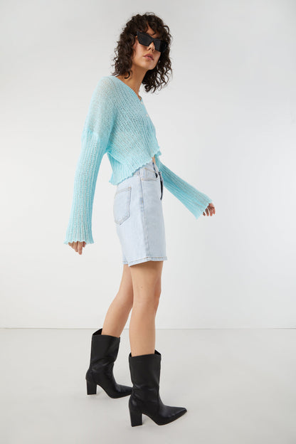 CROPPED OVERSIZED CARDIGAN