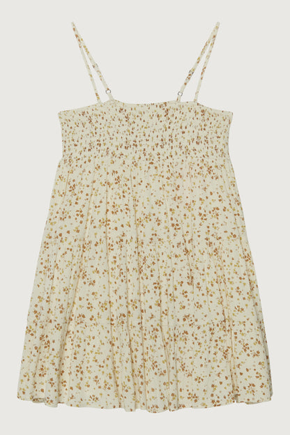 FLORAL TIERED MINI DRESS
