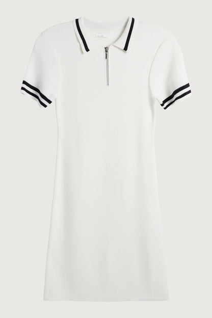 MINI KNIT COLLARED DRESS