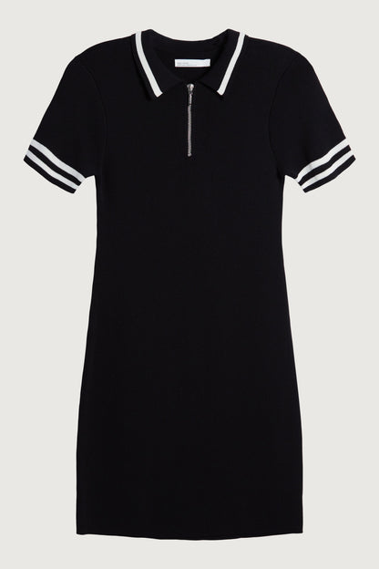 MINI KNIT COLLARED DRESS