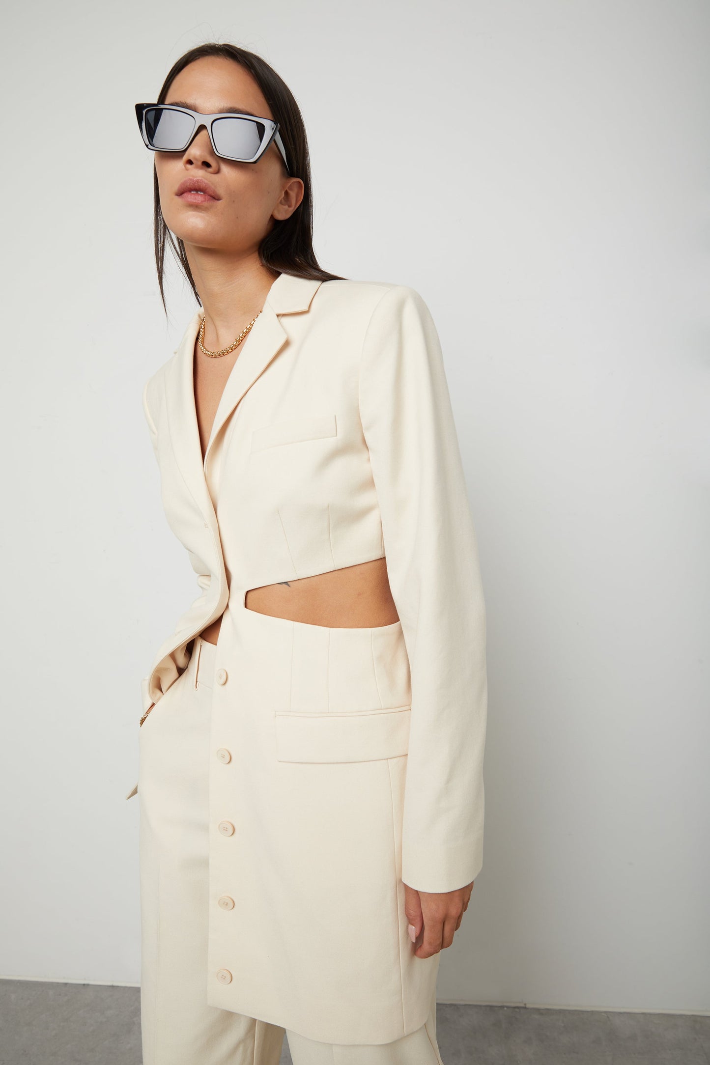 CUTOUT BLAZER DRESS