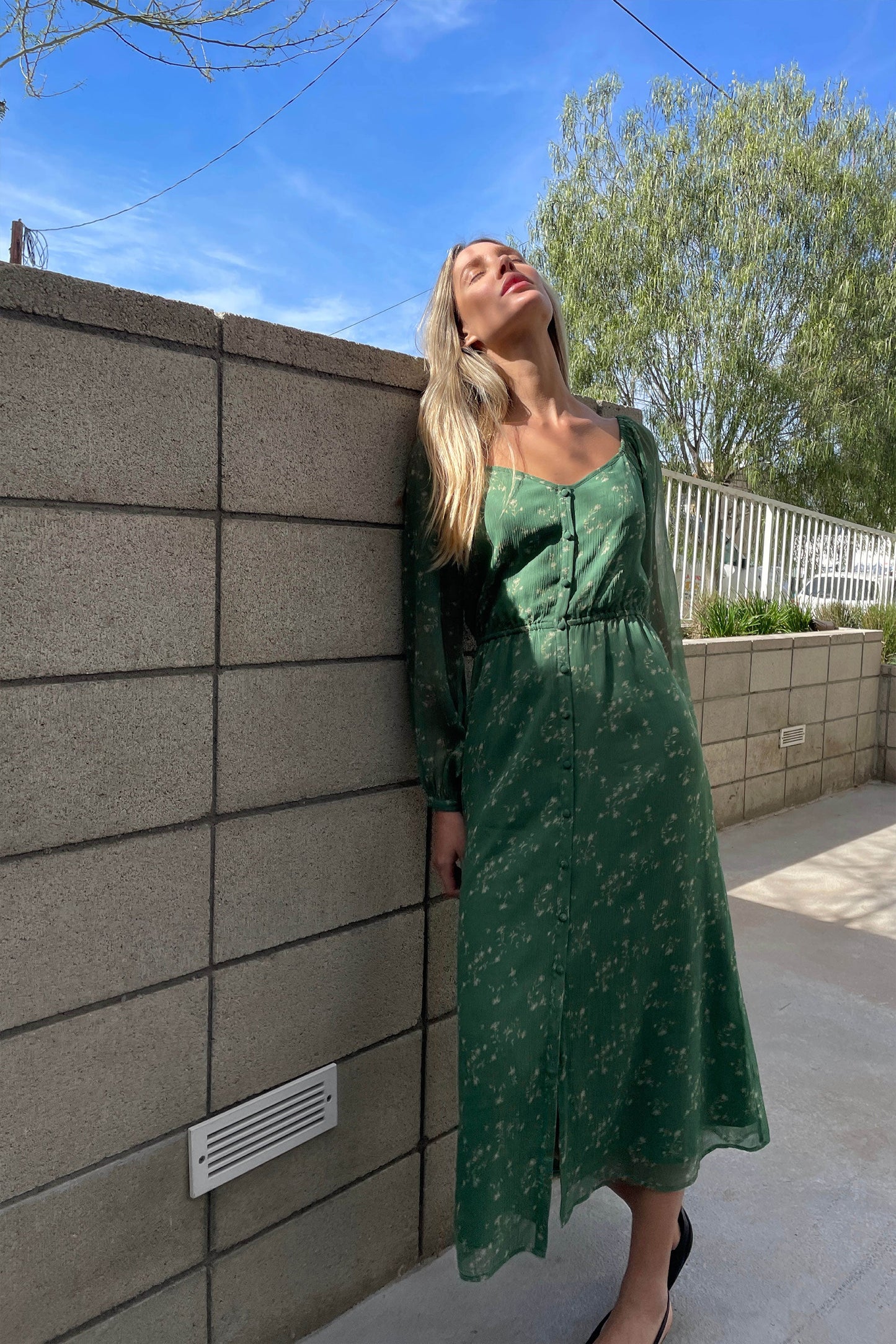 FLORAL MIDI DRESS