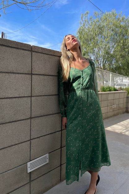 FLORAL MIDI DRESS