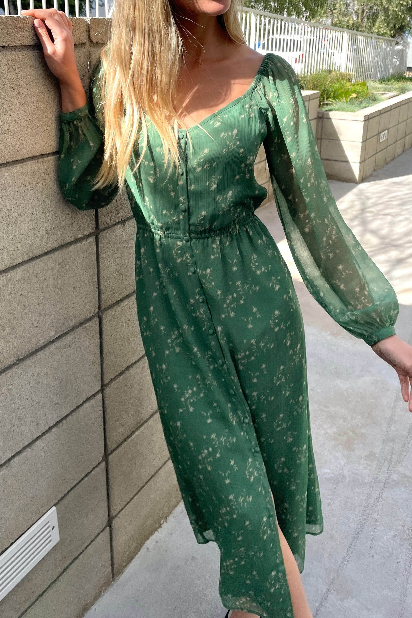 FLORAL MIDI DRESS
