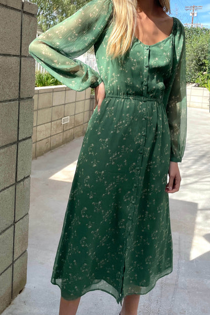 FLORAL MIDI DRESS