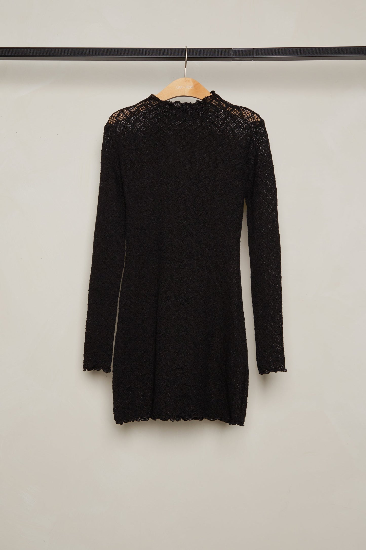 MOCKNECK SHEER DRESS