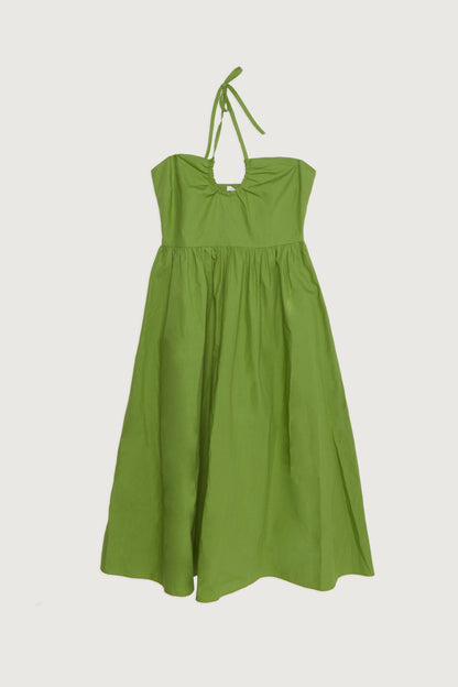 HALTER NECK MIDI DRESS