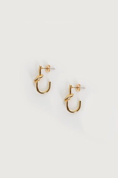 KNOT OPEN HOOP EARRING