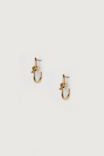KNOT OPEN HOOP EARRING