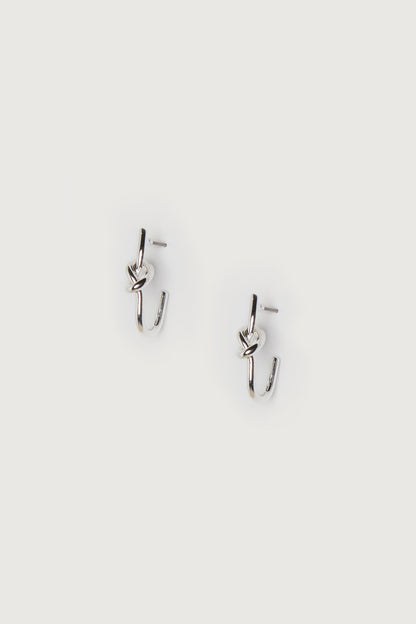 KNOT OPEN HOOP EARRING