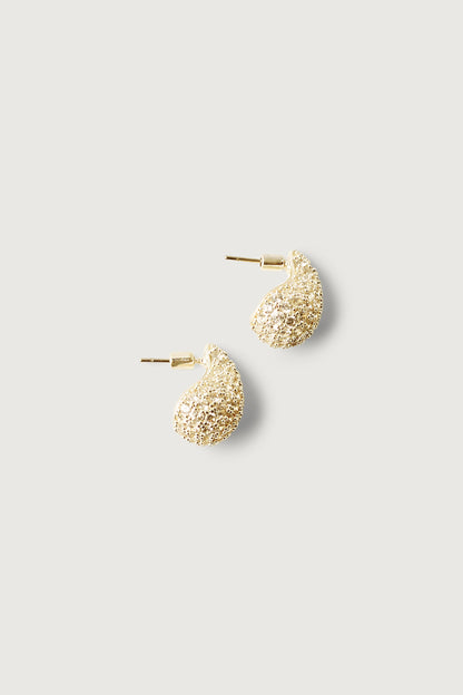 BUBBLE DROP EARRING WITH STONE DETAIL