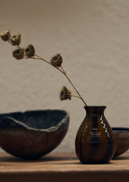 Rob Towler Slipware Bud Vase | Honey