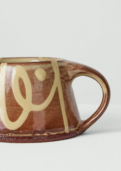 Mollie Milton Slipware Mug | Terracotta/Cream