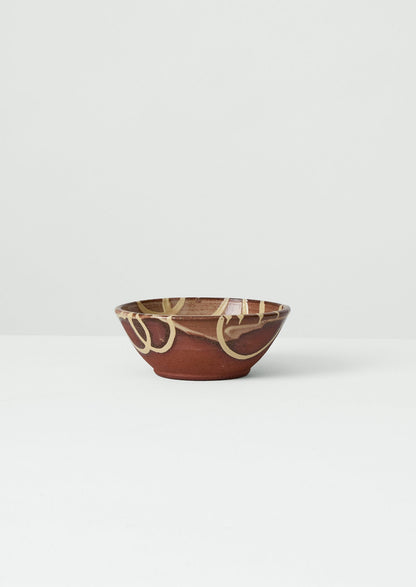 Mollie Milton Slipware Bowl | Terracotta/Cream