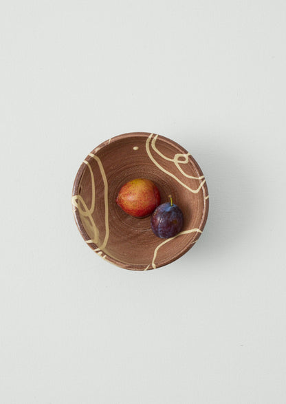 Mollie Milton Slipware Bowl | Terracotta/Cream