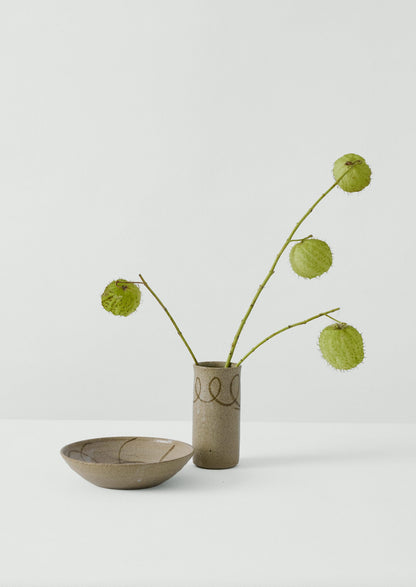 Skye Corewijn Wave Pasta Plate | Buff Stone