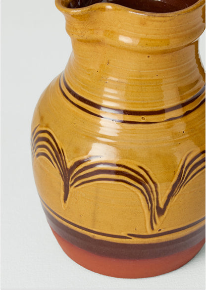 Matt Grimmitt Slipware Jug | Honey/Terracotta